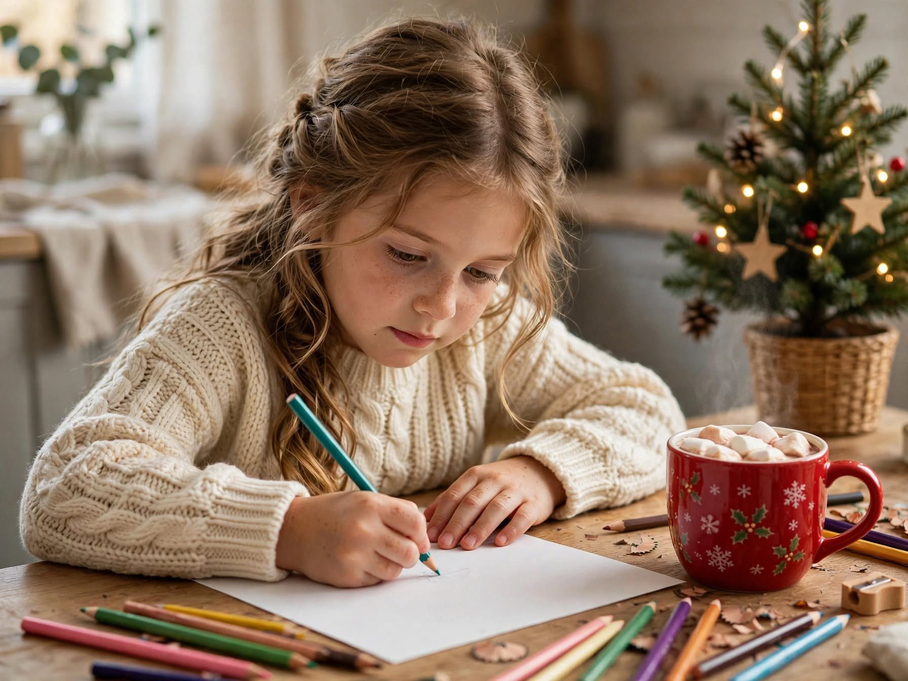 Busy doing her homework